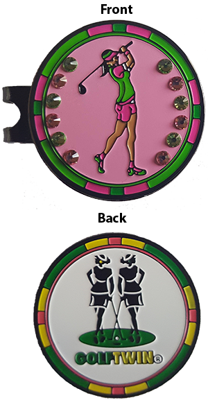 Pink and Green Supersized Ball Marker