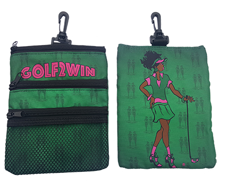 Pink Green Lady with Club